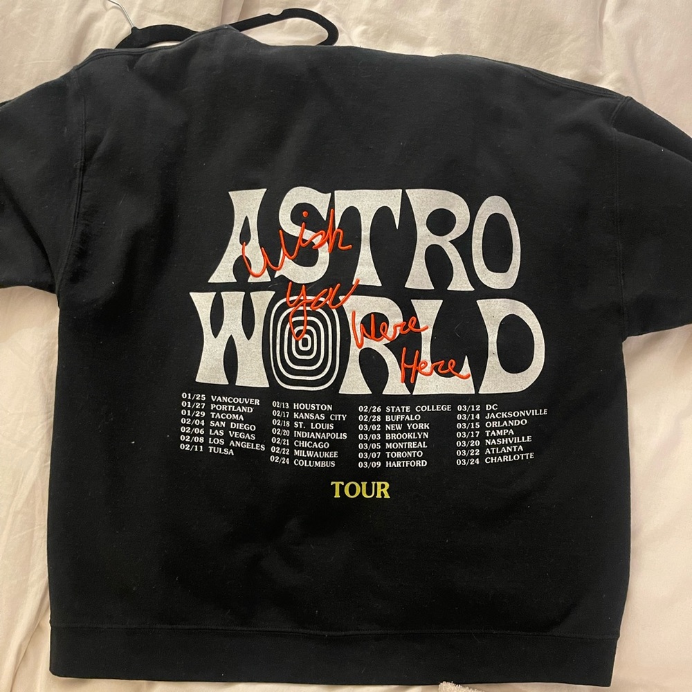 ASTROWORLD WISH YOU WERE HERE MENS XL sweatshirt